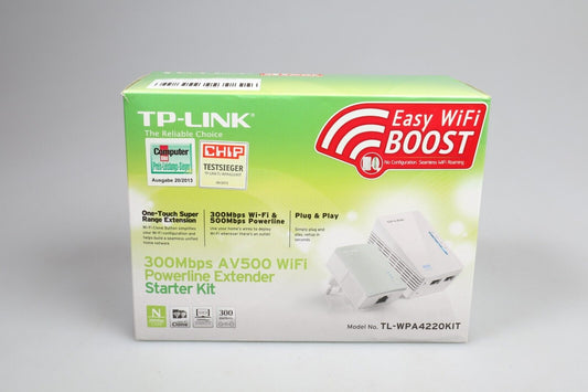 TP-Link TL-WPA4220 Kit | 300Mbps AV500 WiFi Powerline Range Extender