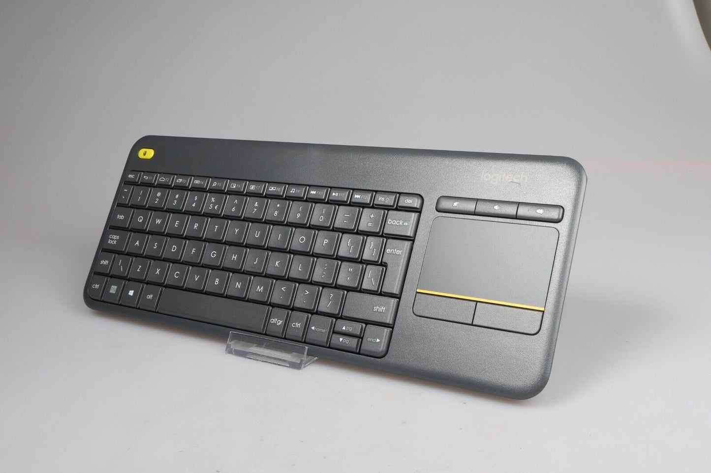 Logitech K400 Plus | Kabellose Tastatur mit Touchpad | Schwarz