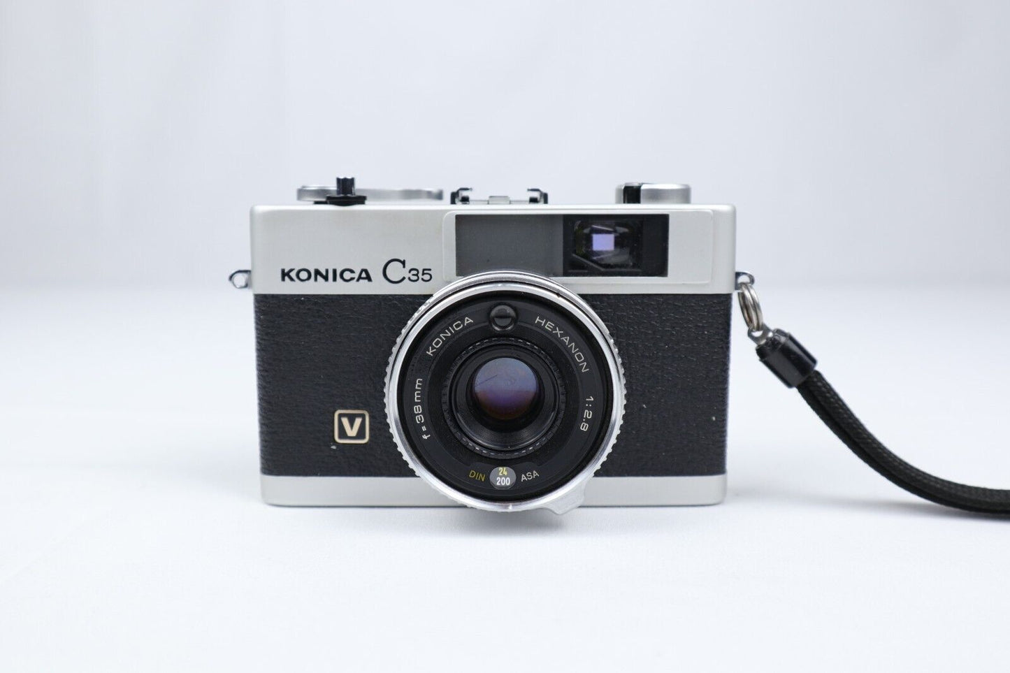 Konica C35 | 35mm Point & Shoot Film Camera | Silver/Black