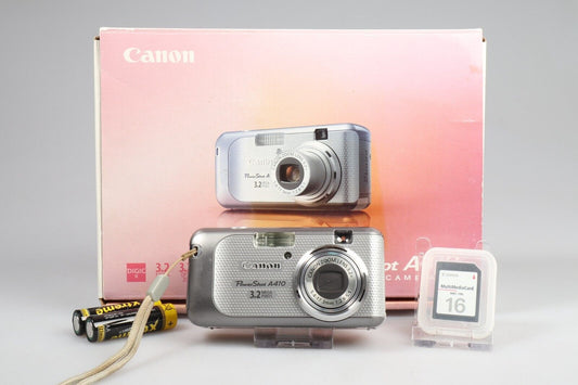 Canon PowerShot A410 | Digital Compact Camera | 3.2MP | Silver
