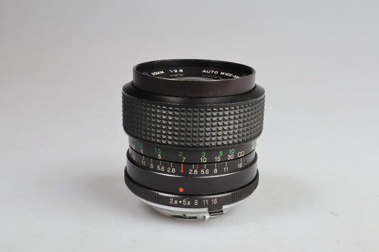 Objectif grand angle automatique Vivitar | 35 mm 1:2,8 | Support Minolta SR