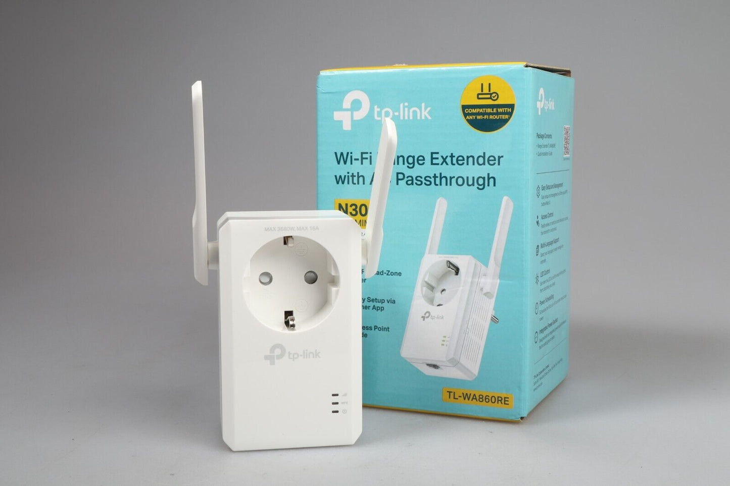 TP-Link TL-WA860RE | Wi-Fi Range Extender met AC-doorvoer