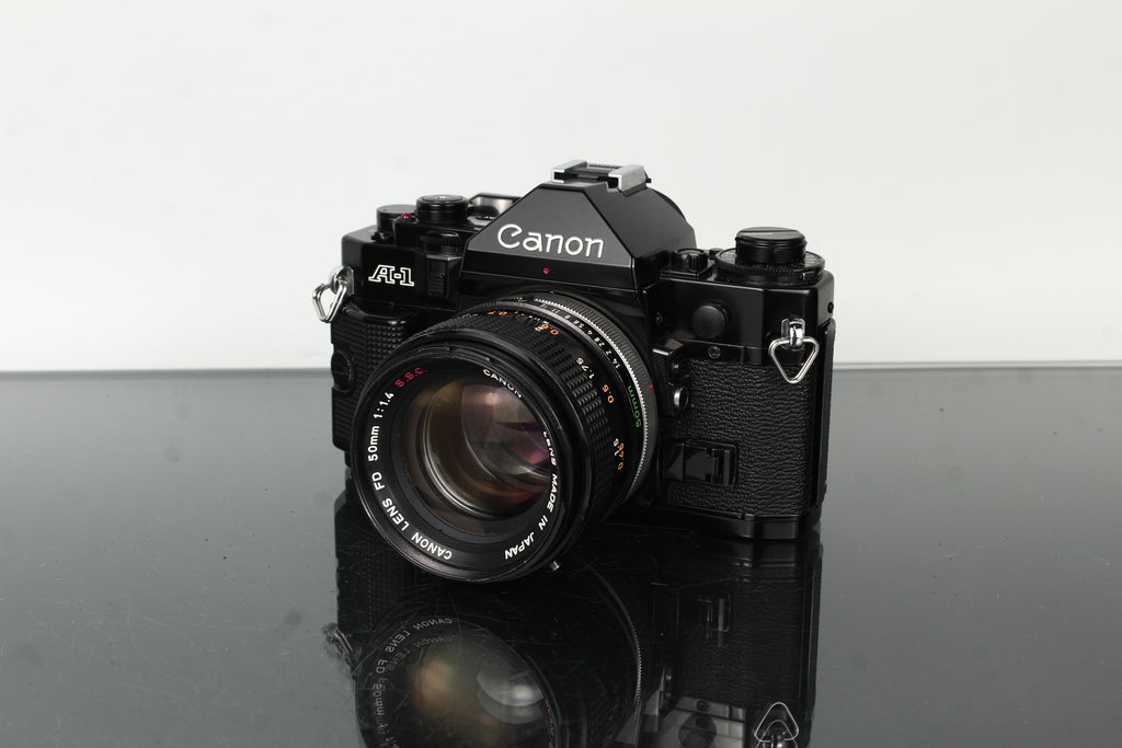 Canon A-1 + Canon Lens FD 50mm 1:1.4 SSC
