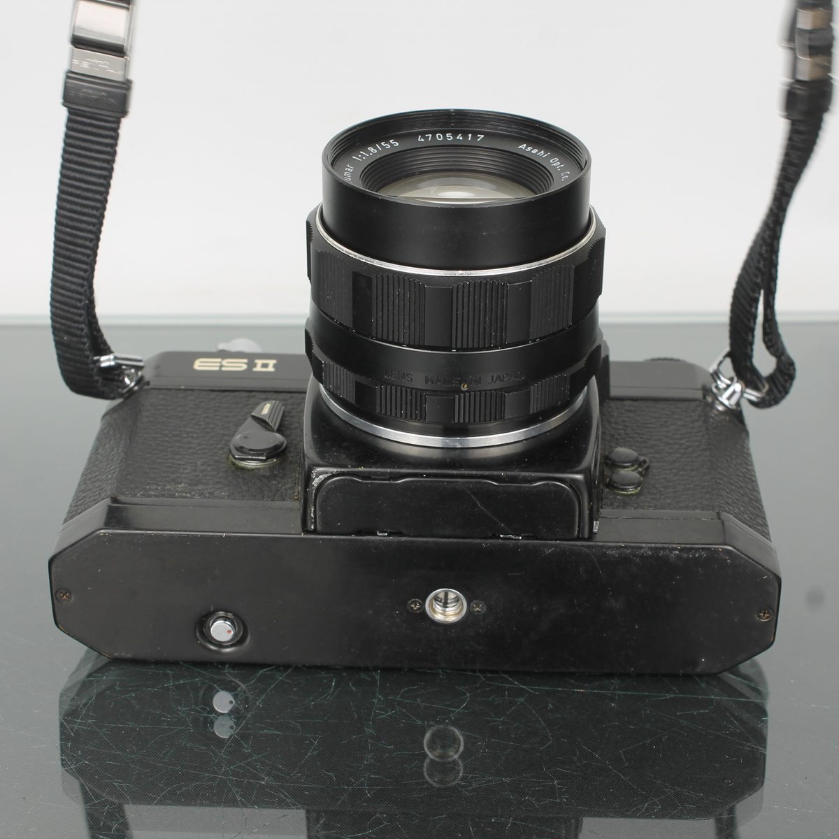 Asahi Pentax ES II 35mm Film SLR Camera with Super-Takumar 55mm f 