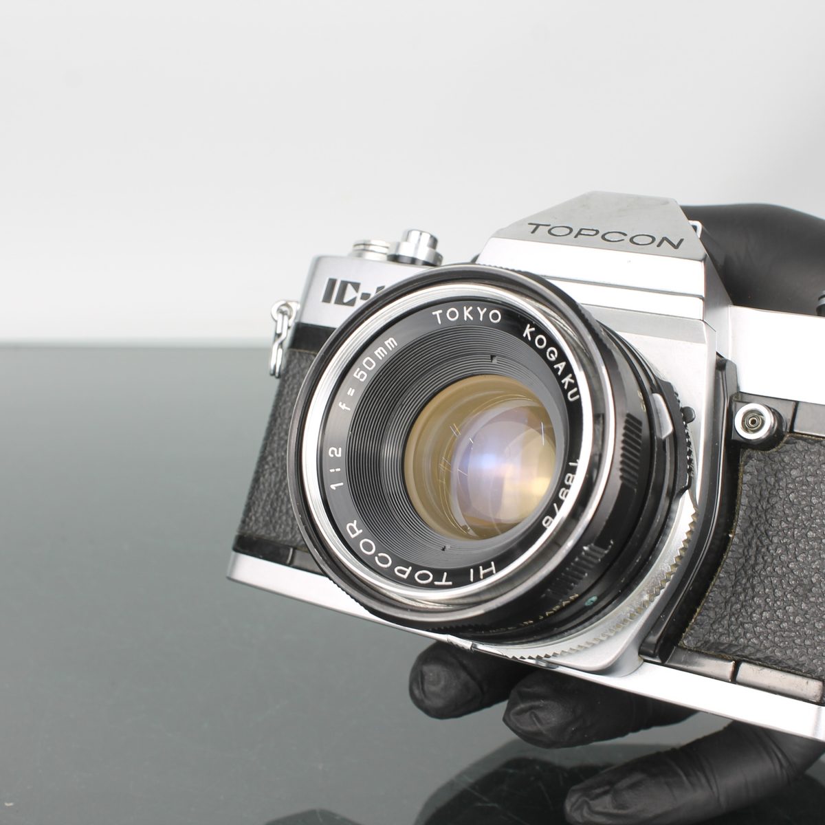 Topcon IC-1 Auto SLR Film Camera Kit with Topcor 50mm f/1.8 Lens