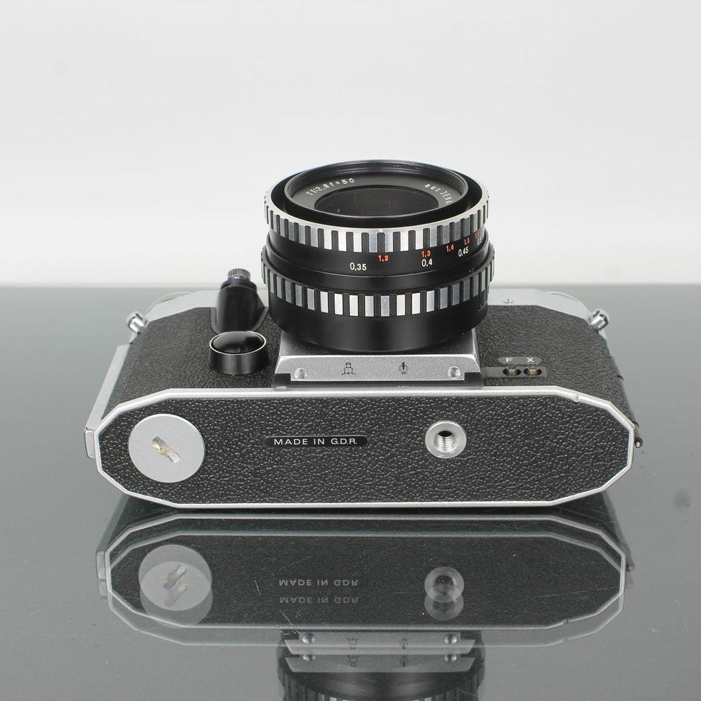 Praktica Super TL + aus Jena DDR 2.8/50mm