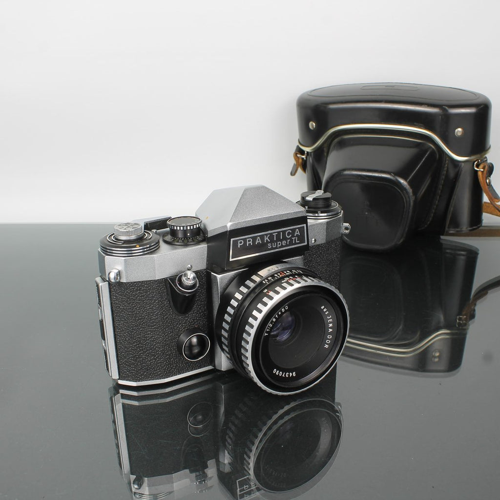 Praktica Super TL + aus Jena DDR 2.8/50mm