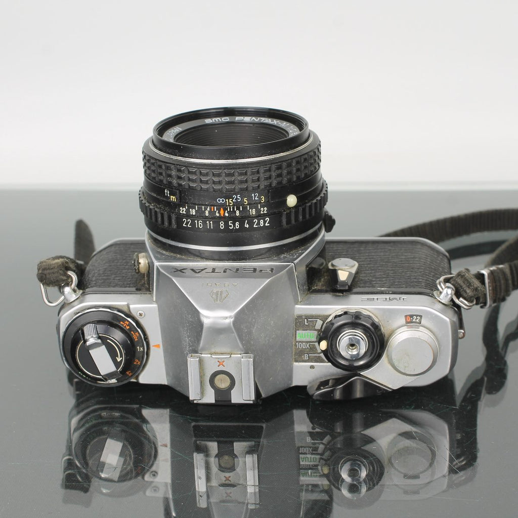 Asahi Pentax ME + SMC Pentax-M 1:2 50mm