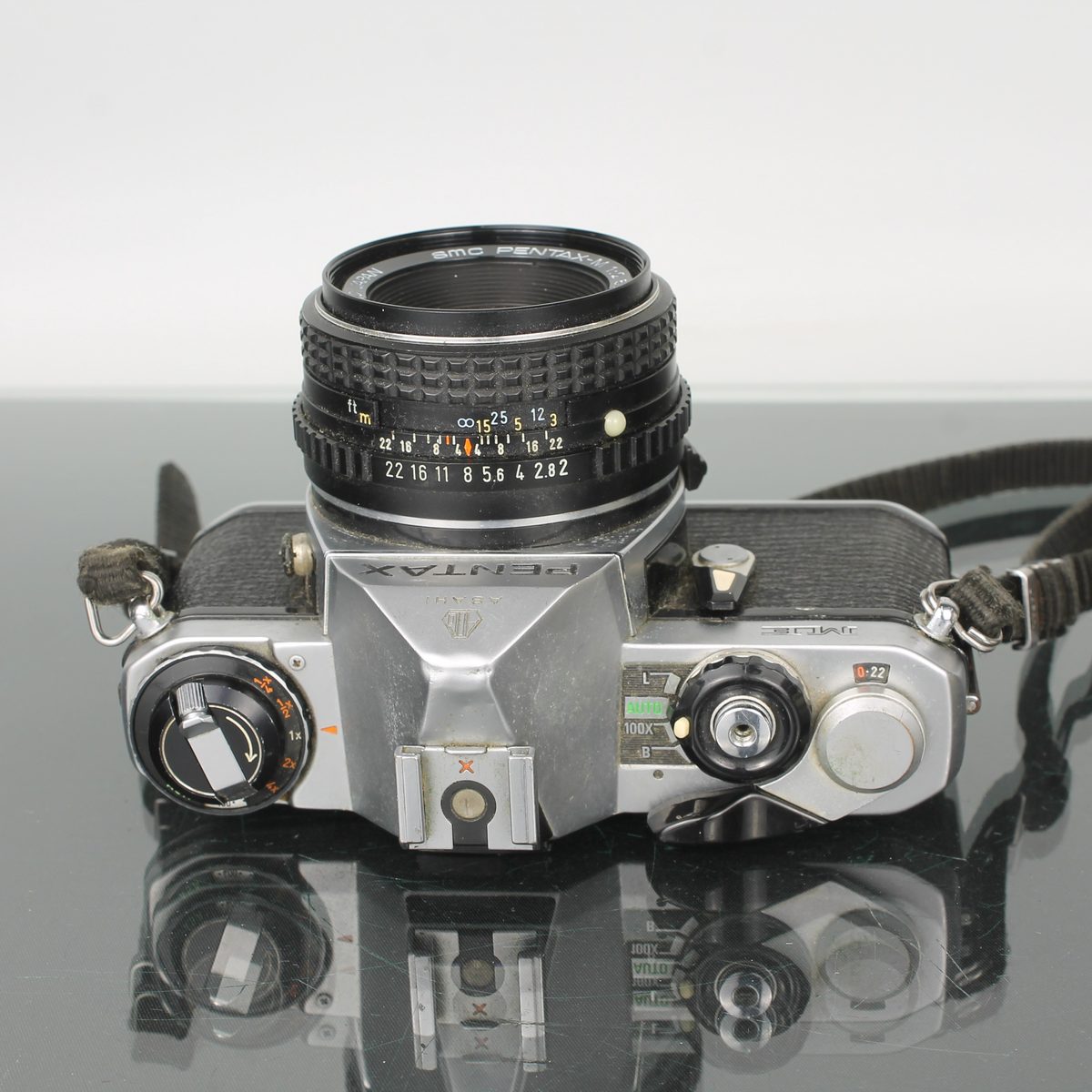Asahi Pentax ME + SMC Pentax-M 1:2 50mm