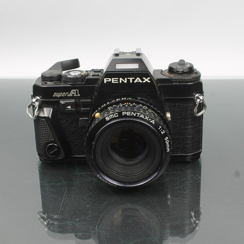 Pentax Super-A + SMC Pentax-A 1:2 50mm