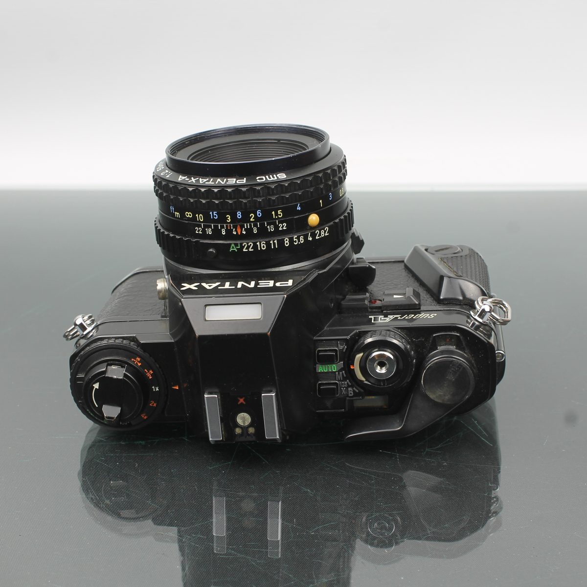 Pentax Super-A + SMC Pentax-A 1:2 50mm