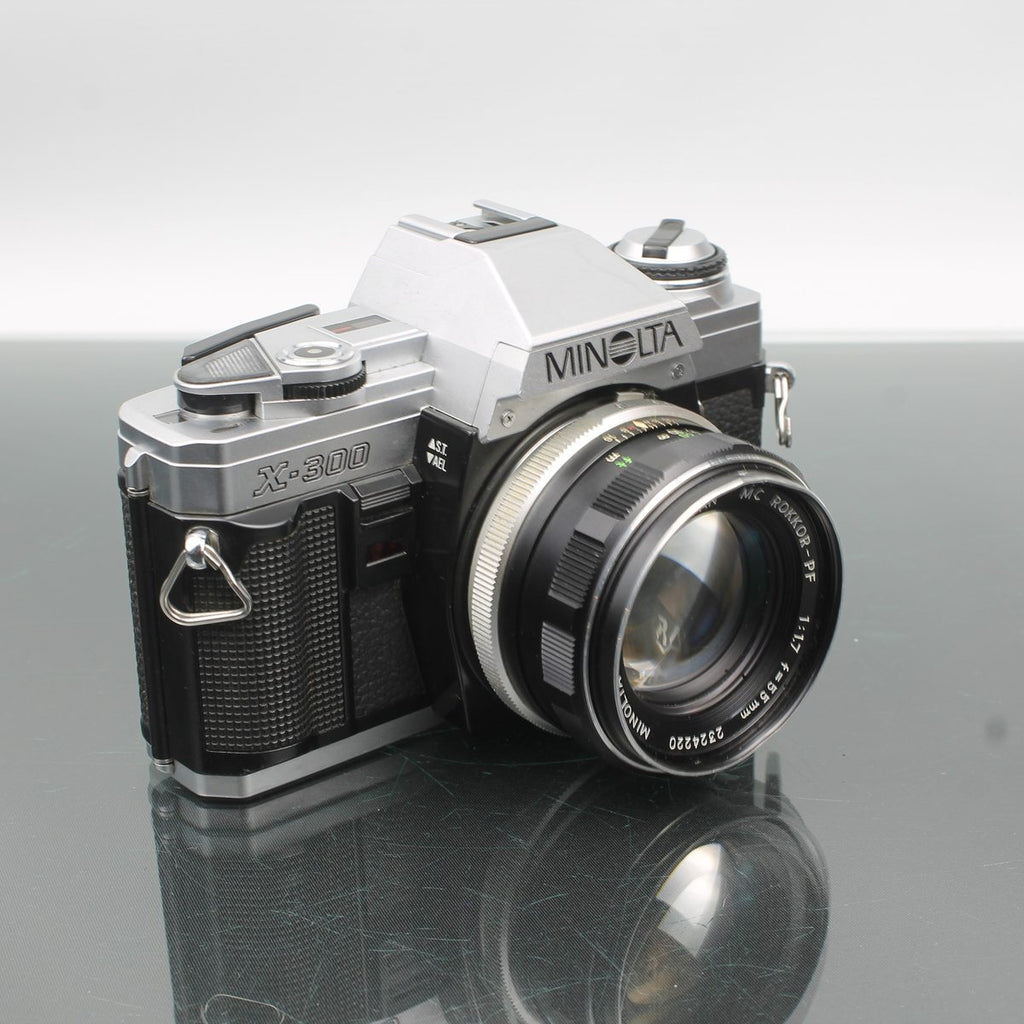 Minolta X300 + MC Rokkor-PF 1:1.7 F=55mm