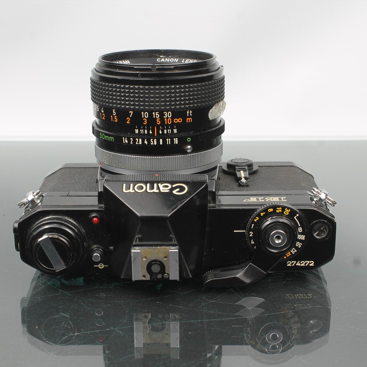 Canon EF + Canon FD 50mm 1:1.4