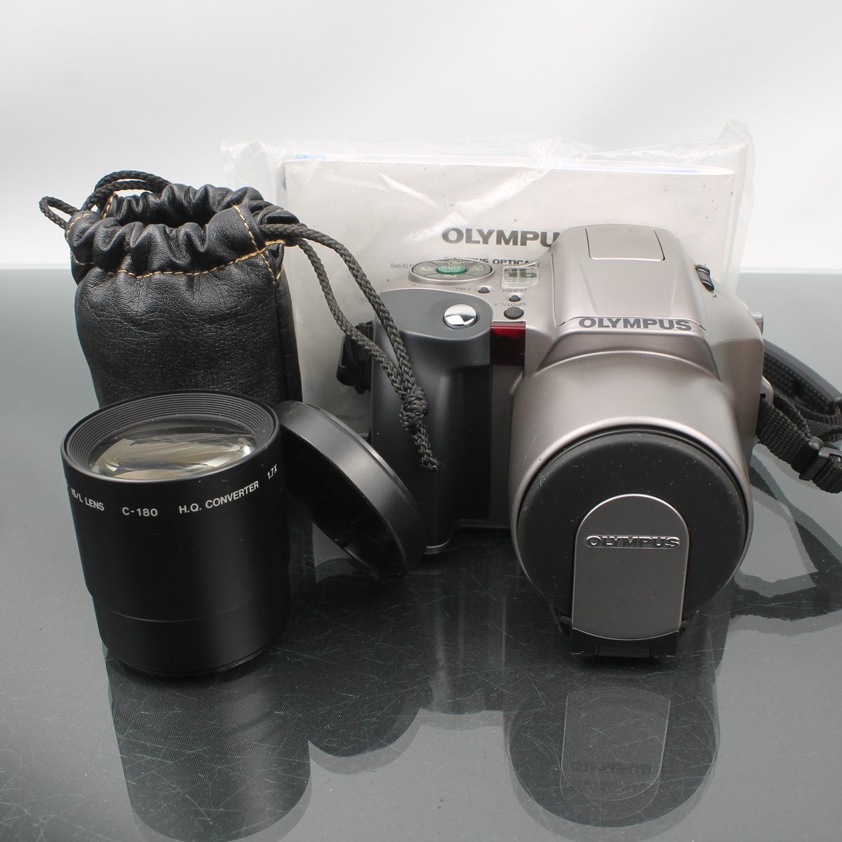 Olympus IS-300 + Olympus IS/L Lens C-180 H.Q. Converter 1.7x