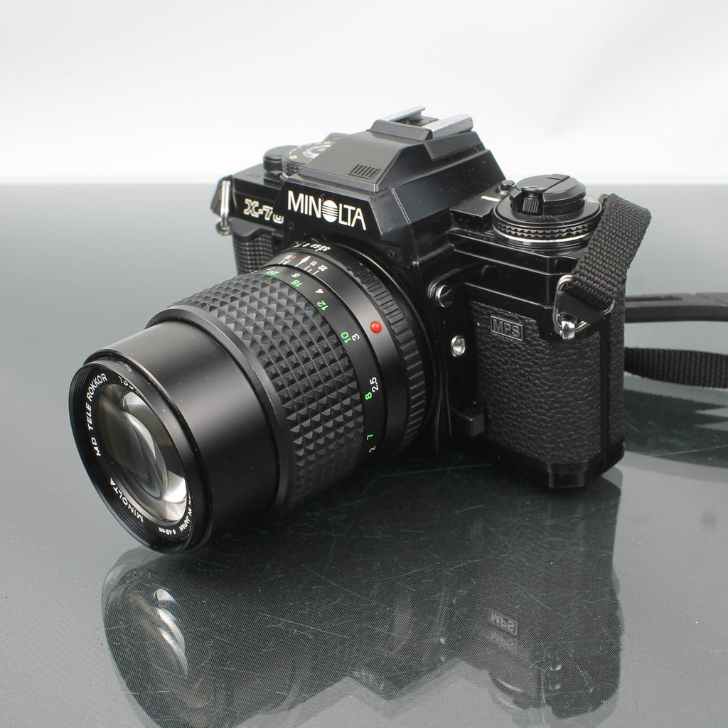 Minolta X-700 + MD Tele Rokkor 135mm 1:3.5