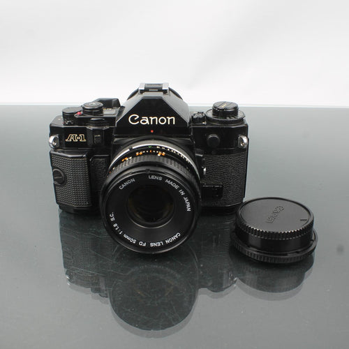Canon A-1 + Canon Lens FD 50mm 1:1.8 S.C.