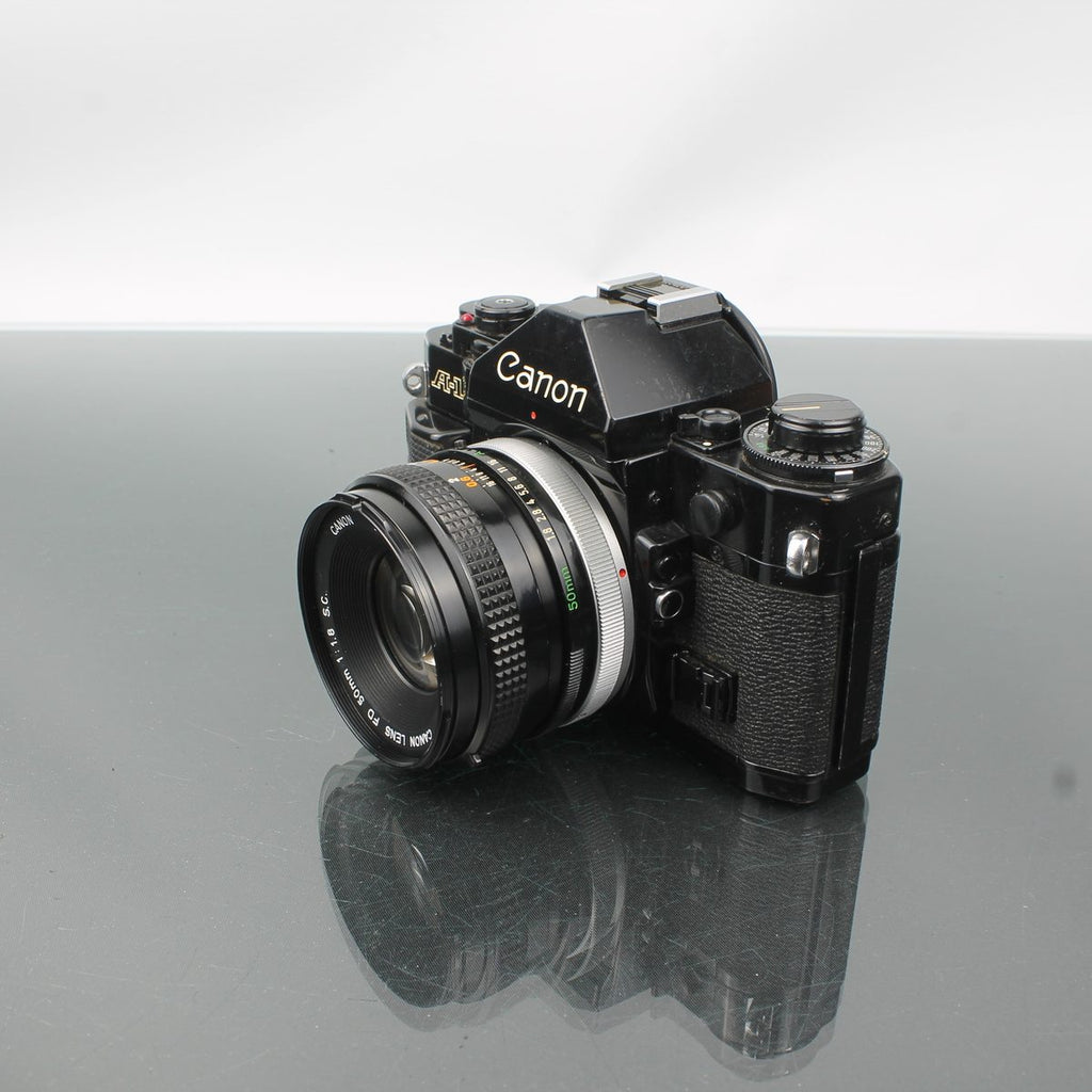 Canon A-1 + Canon Lens FD 50mm 1:1.8 S.C.