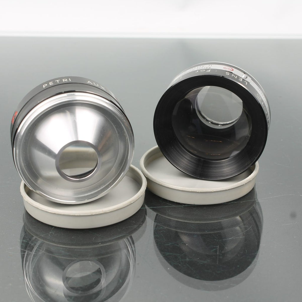Petri Auxiliary Wide Angle 1:2.8 4.5cm + Telephoto 1:2.8 4.5cm