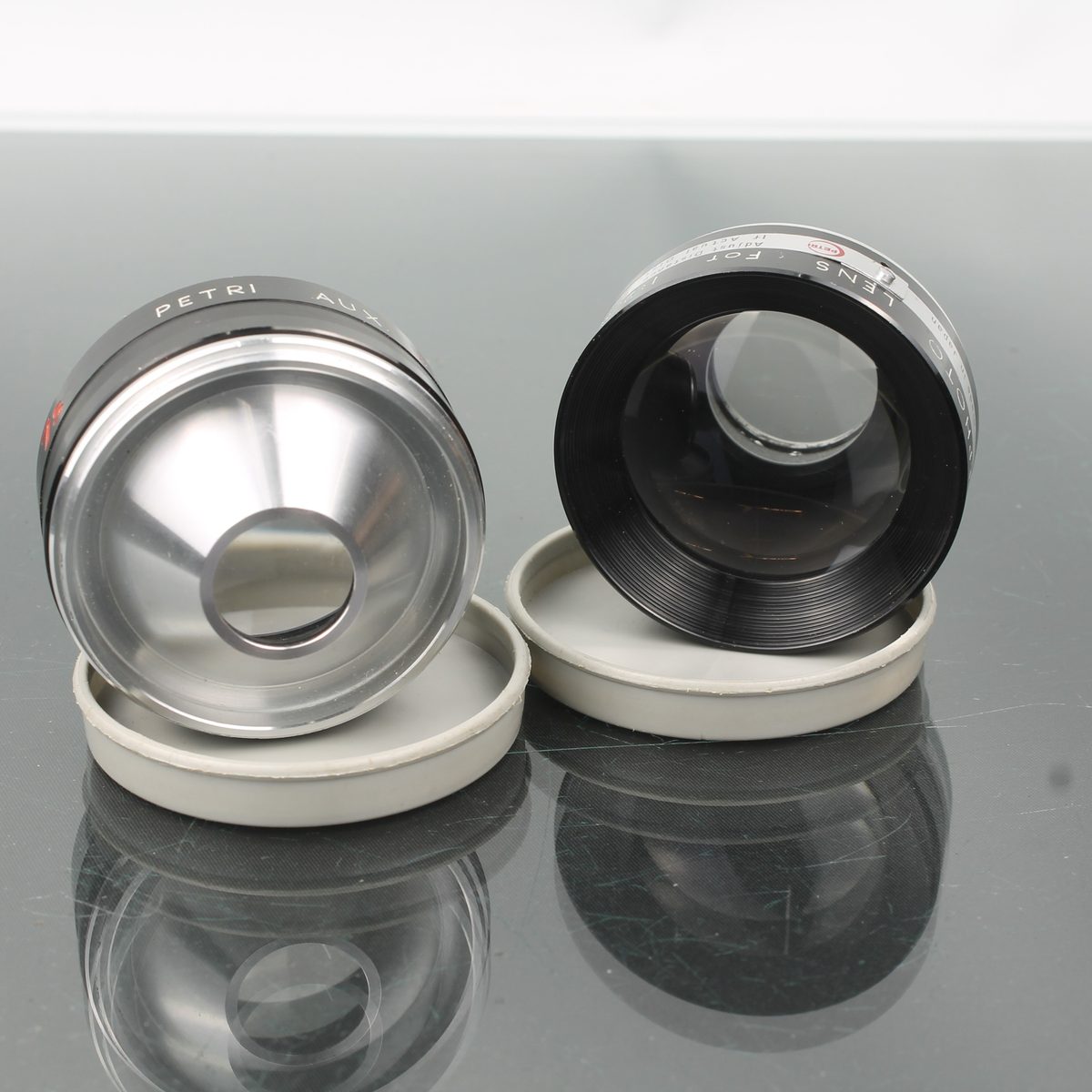 Petri Auxiliary Wide Angle 1:2.8 4.5cm + Telephoto 1:2.8 4.5cm