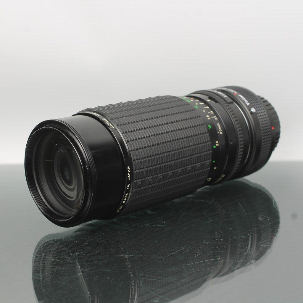 Sigma 1:3.5-4 F=80-200mm + Vivitar MC Tele Converter