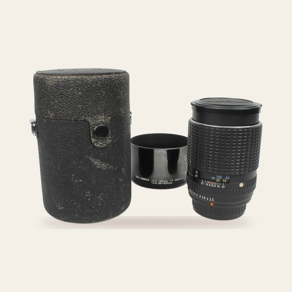 Asahi SMC Pentax 1:2.5/135 + SMC Pentax 1:2.5 135mm 1:4 200mm 1:4.5 85~210mm
