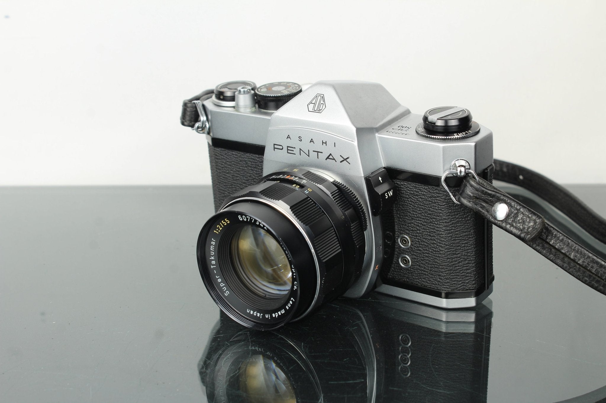 Asahi Pentax SP 500 + Asahi Super-Takumar 55mm f/2 M42 lens