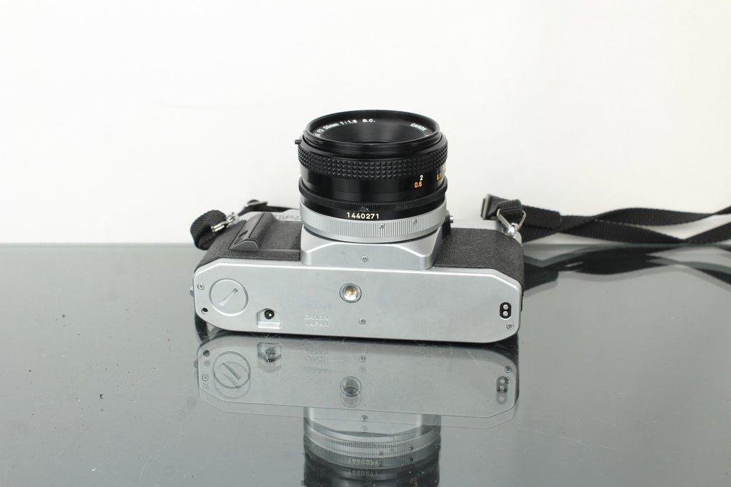 Canon AV - 1 + 50mm 1.8 FD lens - Dutch|Thrift