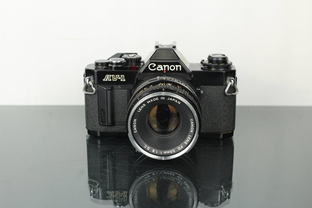 Canon AV - 1 + 50mm 1.8 FD lens - Dutch|Thrift