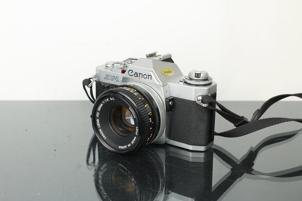 Canon AV - 1 + 50mm 1.8 FD lens - Dutch|Thrift