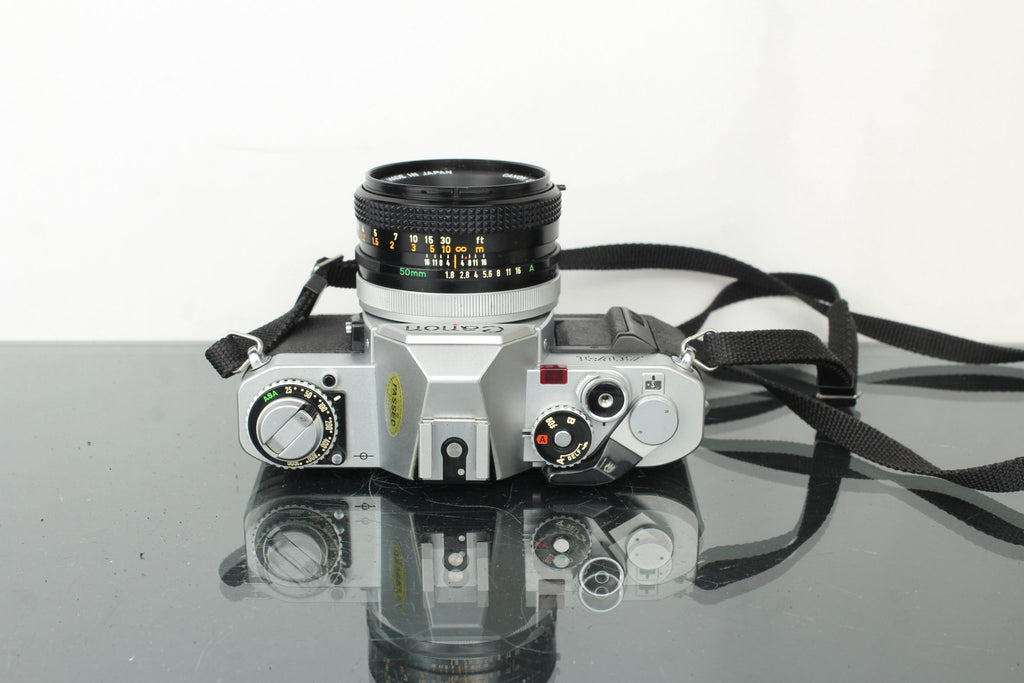 Canon AV - 1 + 50mm 1.8 FD lens - Dutch|Thrift