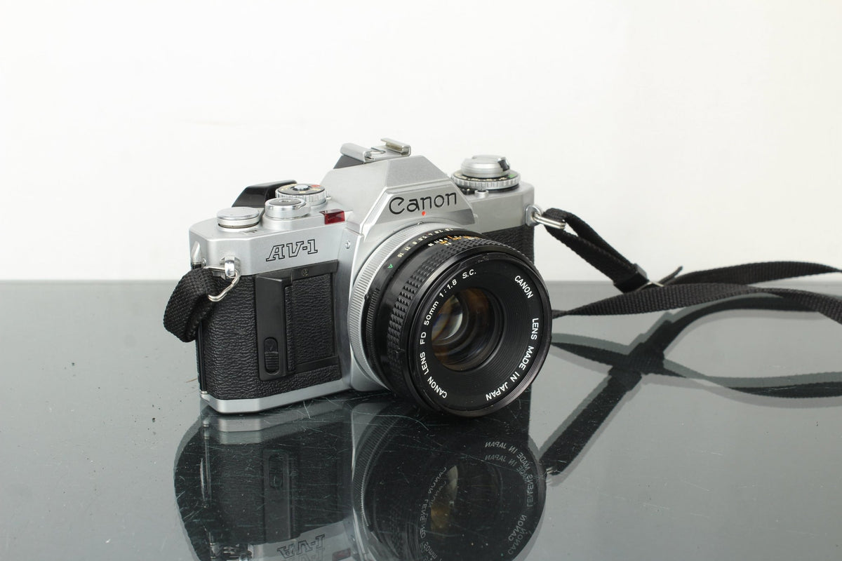 Canon AV - 1 + 50mm 1.8 FD lens - Dutch|Thrift