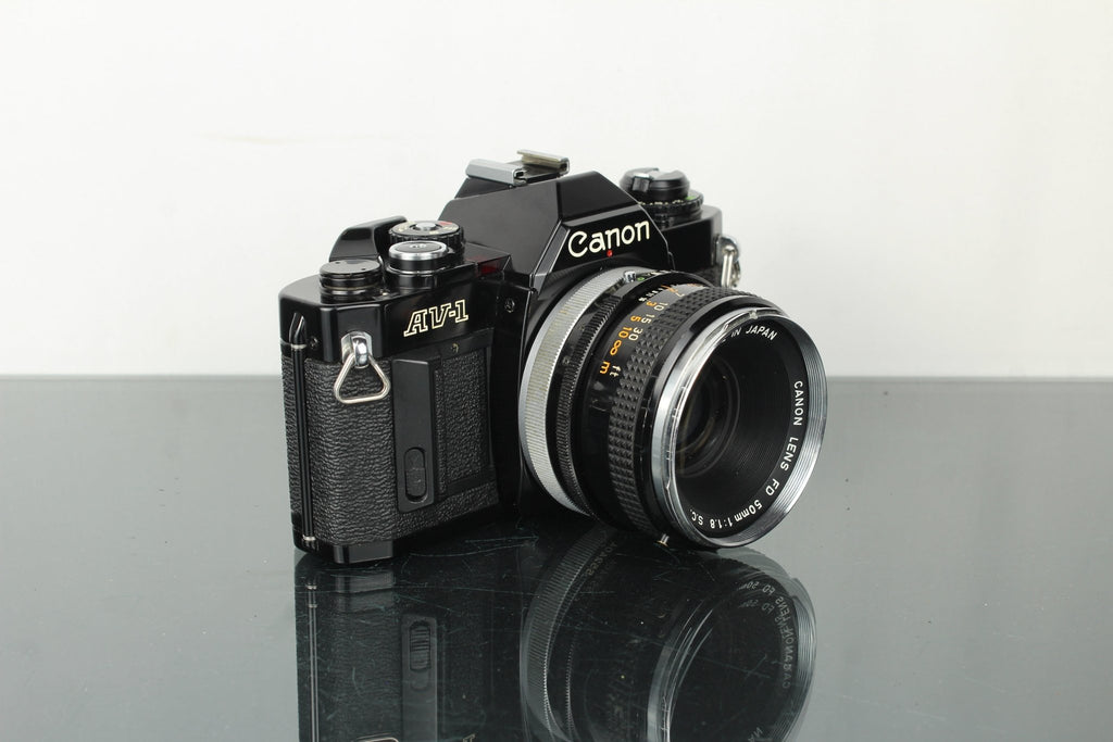 Canon AV - 1 + 50mm 1.8 FD lens - Dutch|Thrift