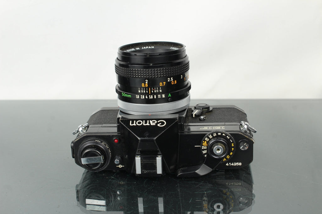 Canon EF + 50mm 1.8 FD lens - Dutch|Thrift