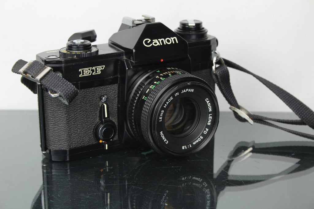 Canon EF + 50mm 1.8 FD lens - Dutch|Thrift