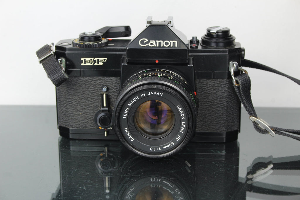 Canon EF + 50mm 1.8 FD lens - Dutch|Thrift
