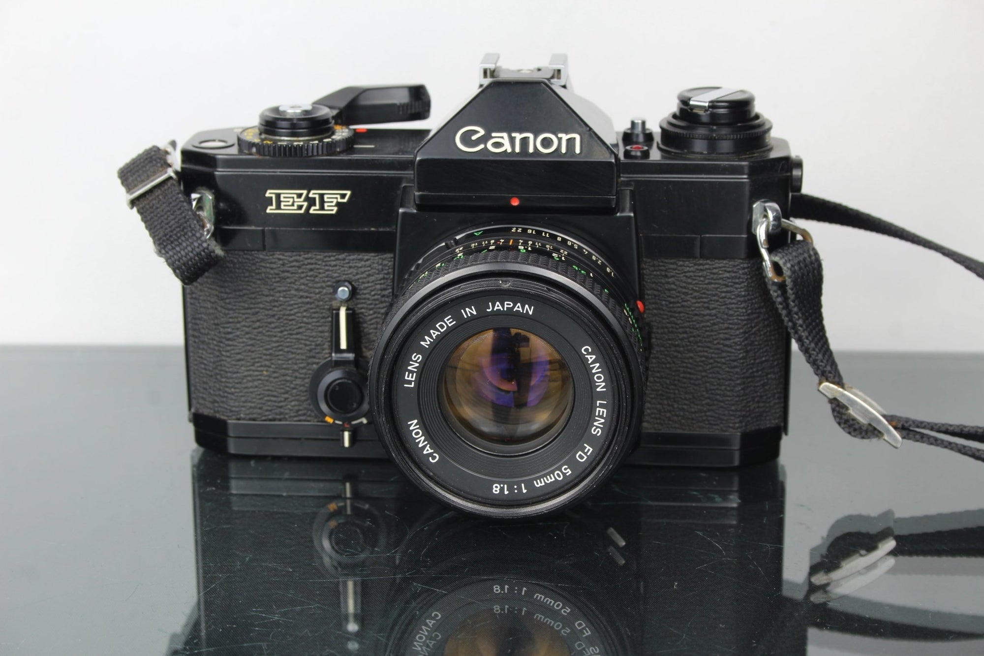 Canon EF + 50mm 1.8 FD lens - Dutch|Thrift