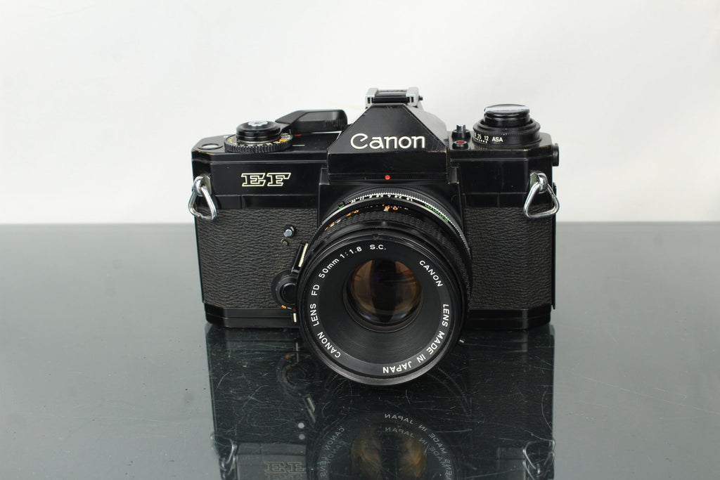 Canon EF + 50mm 1.8 FD lens - Dutch|Thrift