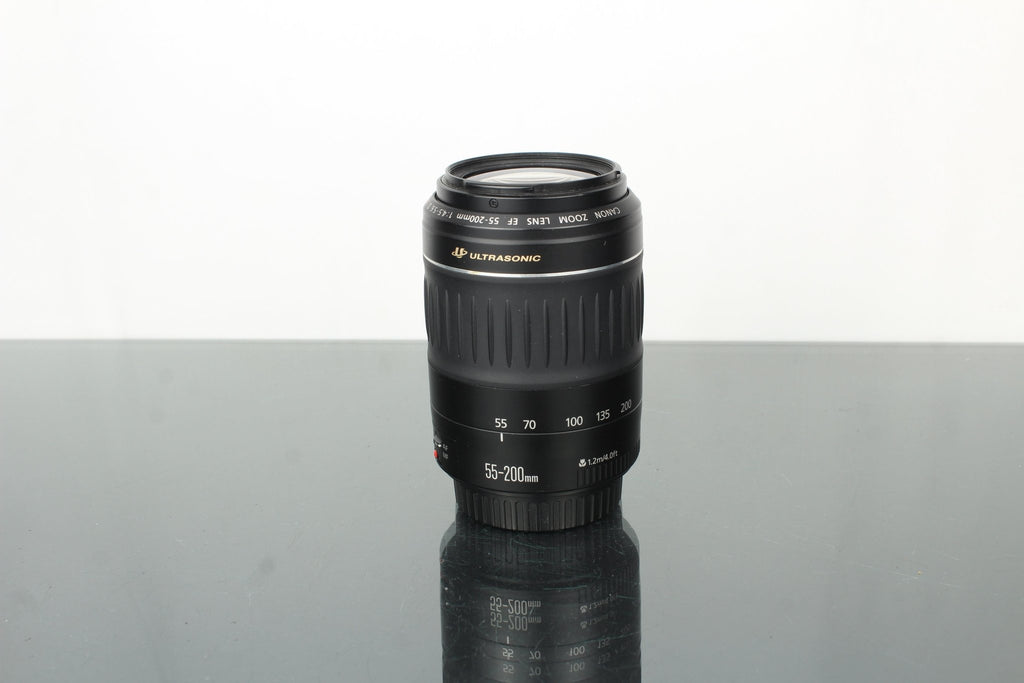 Canon Zoom Lens EF 55 - 200mm 1:4.5 - 5.6 + EF mount lens - Dutch|Thrift
