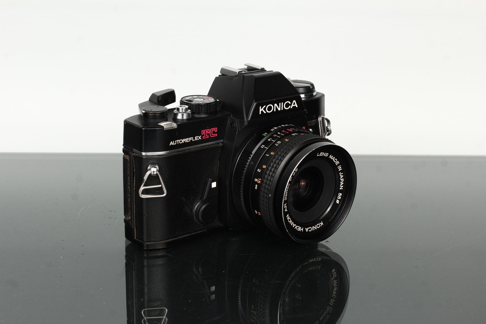 Konica Autoreflex TC SLR Film Camera with Hexanon AR 28mm F/3.5