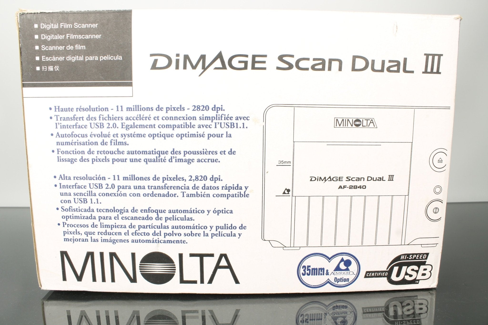 Minolta DiMAGE Scan Dual 3 Film Scanner - Digitize 35mm Film