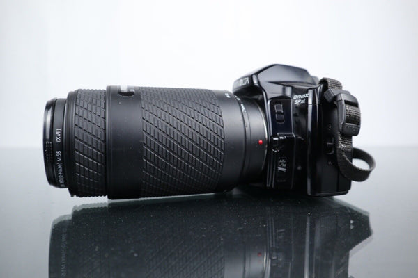 📷 Minolta Dynax SPxi | 35mm SLR Film Camera | Exacta 75 - 300mm Lens - Dutch|Thrift
