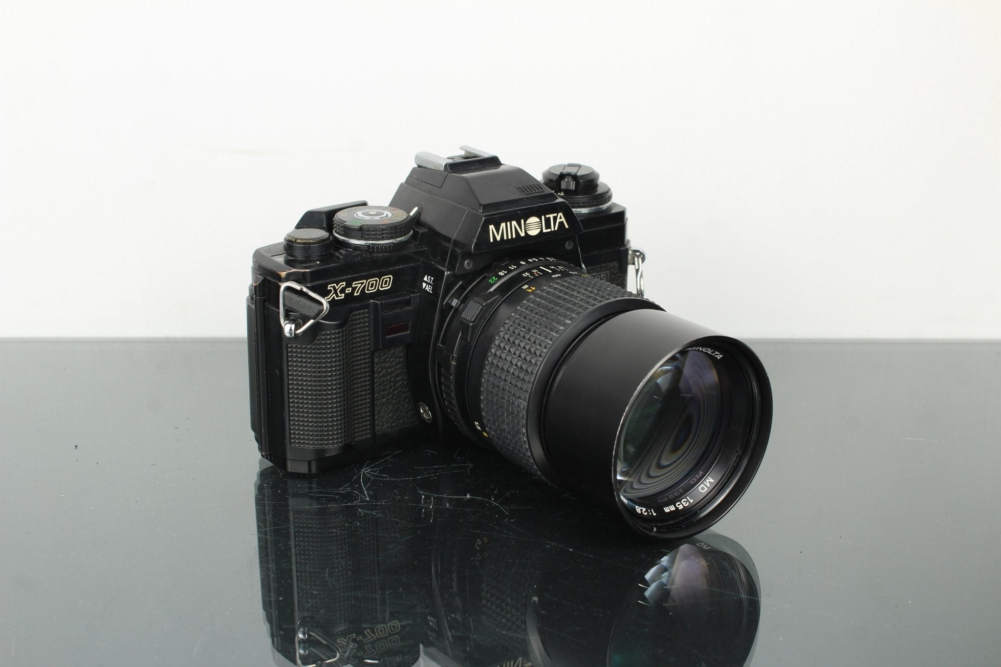MINOLTA X-700 MPS ジャンク品 Minolta X-700 MPS + Minolta MD 135mm 1:2.8 lens – Dutch|Thrift