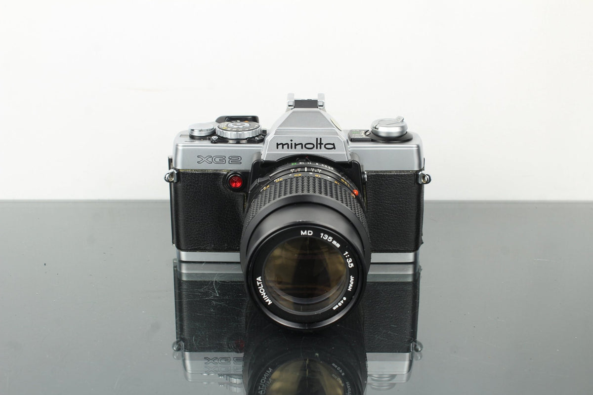 Minolta XG2 + Minolta MD 135mm 1:3.5 lens - Dutch|Thrift