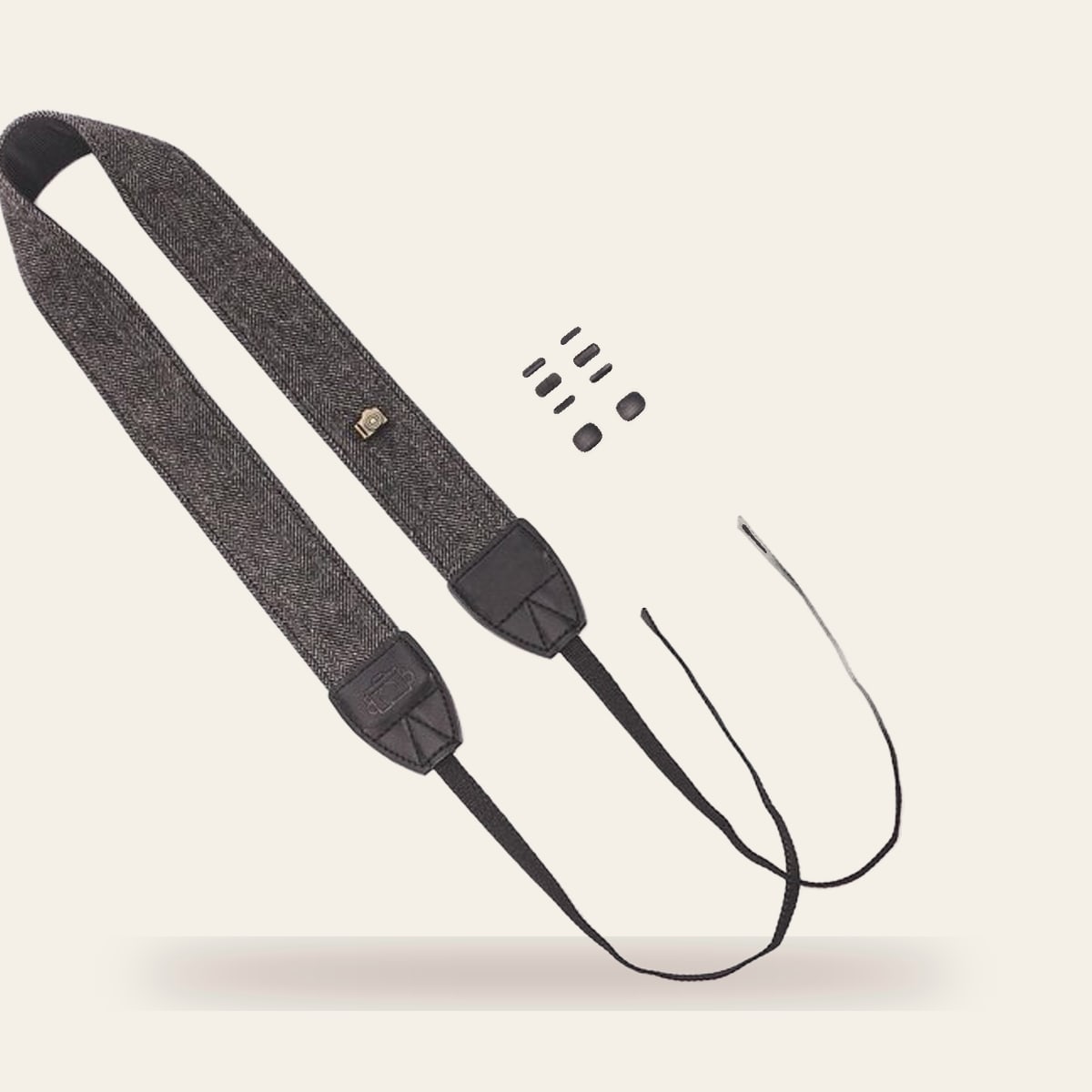 Neck strap Vintage style Black