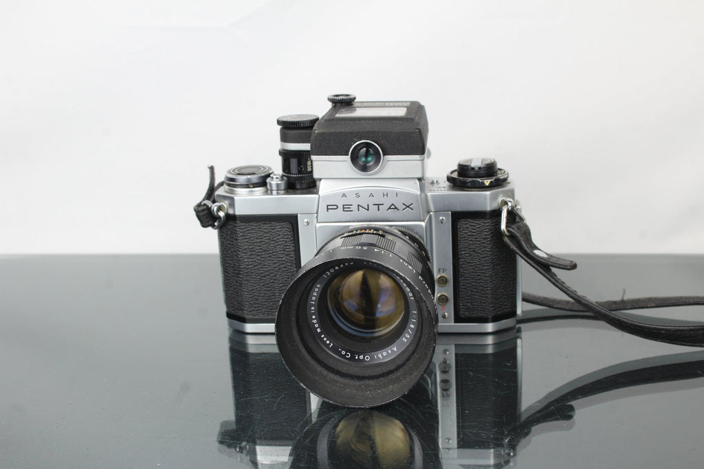 Pentax Asahi SV + 55mm 1.8 Takumar lens & Lightmeter - Dutch|Thrift
