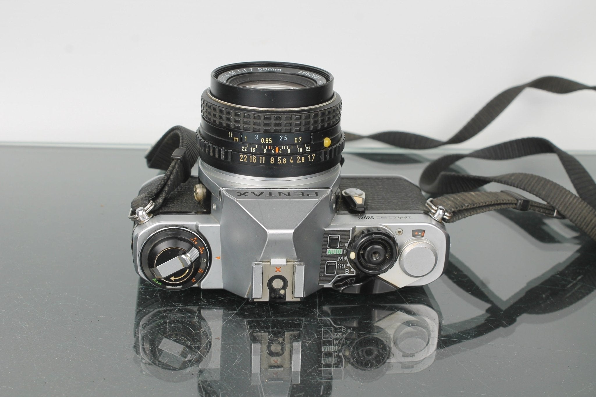 Pentax ME Super 35mm Film SLR Camera with 50mm f/1.7 Lens – Dutch