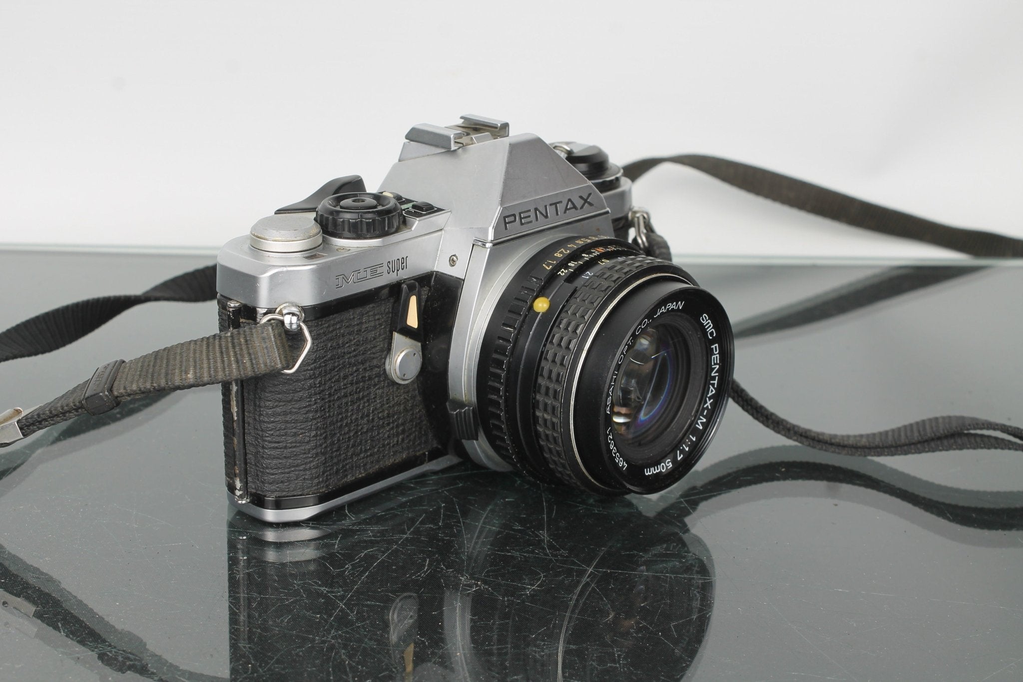 Pentax ME Super 35mm Film SLR Camera with 50mm f/1.7 Lens – Dutch