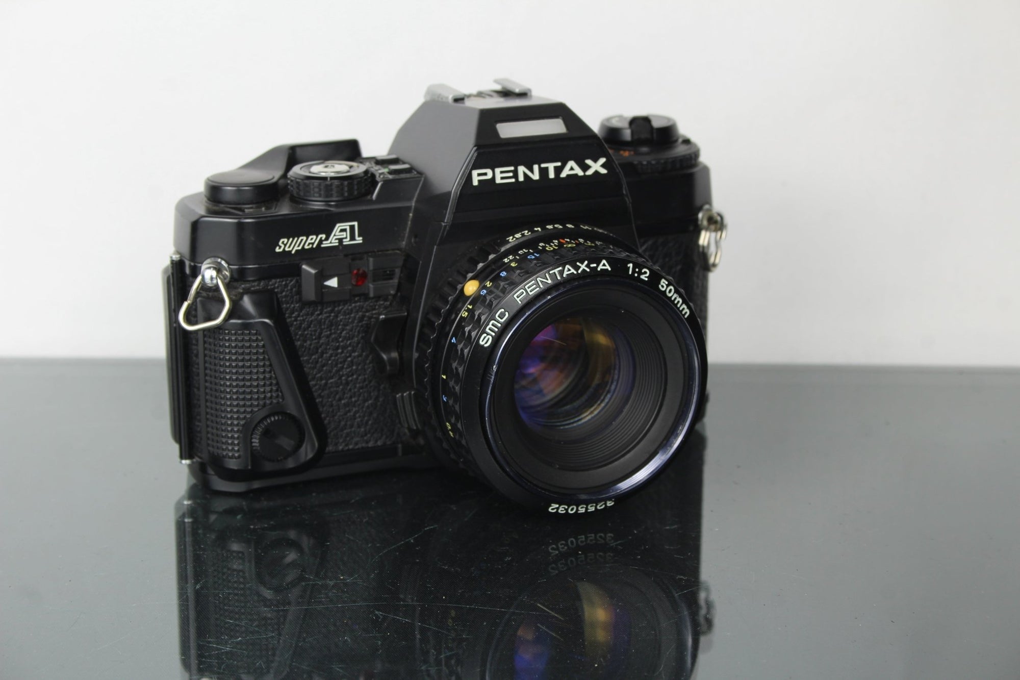 Pentax Super A + 50mm F2 Pentax - A lens (K mount) - Dutch|Thrift