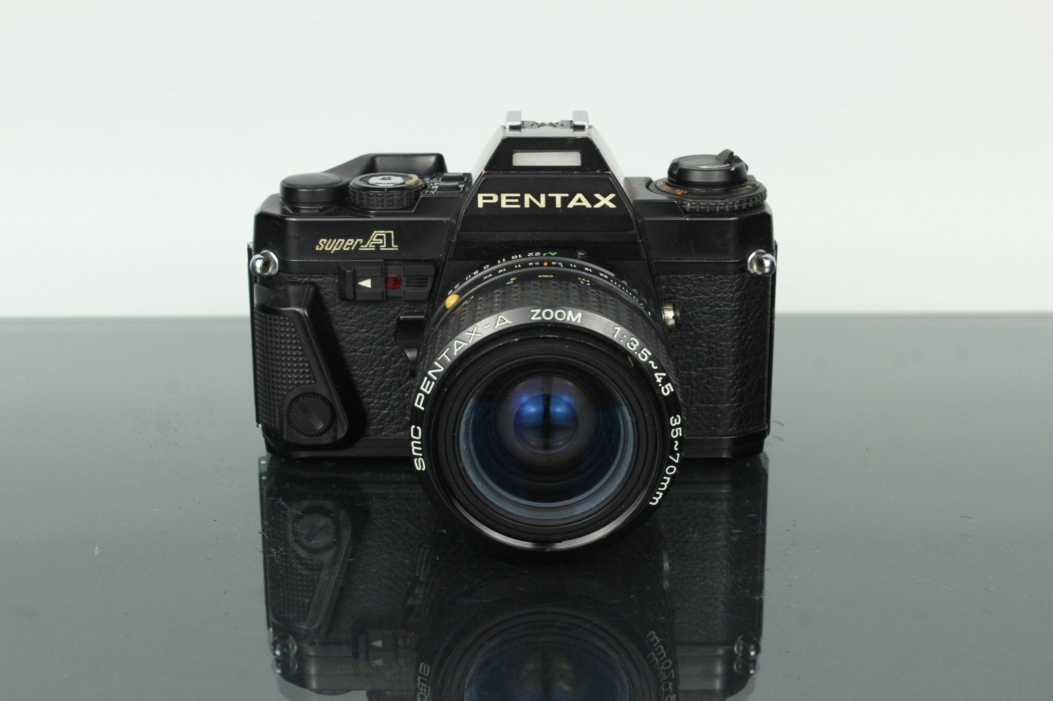 フィルムカメラ PENTAX Super A Câmara de Filme SLR Pentax Super A 35mm + Lente Zoom A 35-70mm