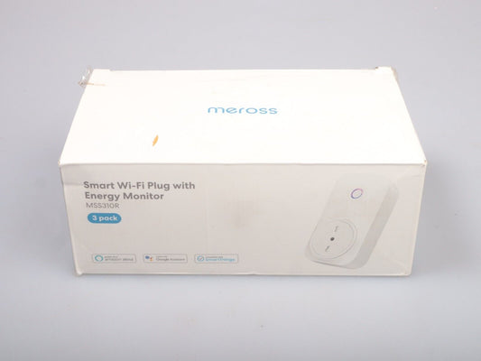 Meross MSS310R | Italiaans smart stopcontact WLAN WiFi type L 16A 3840W | wit